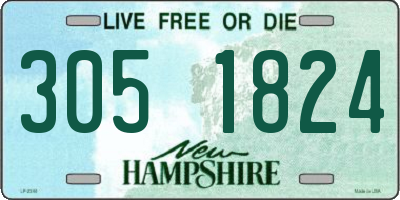 NH license plate 3051824