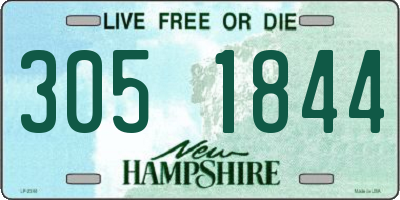 NH license plate 3051844