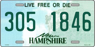 NH license plate 3051846