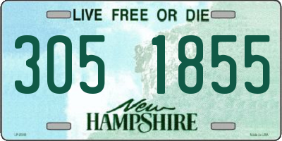 NH license plate 3051855