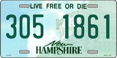 NH license plate 3051861