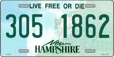 NH license plate 3051862