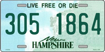 NH license plate 3051864