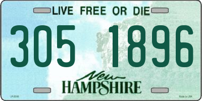 NH license plate 3051896
