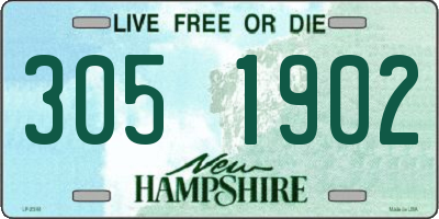 NH license plate 3051902