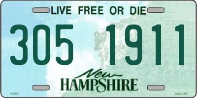 NH license plate 3051911