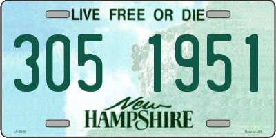 NH license plate 3051951