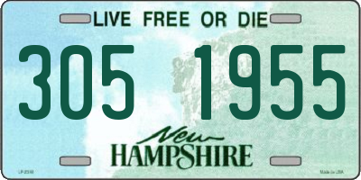 NH license plate 3051955