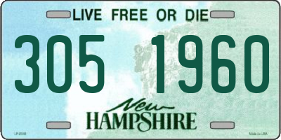 NH license plate 3051960