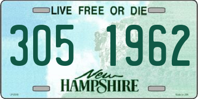 NH license plate 3051962
