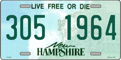 NH license plate 3051964