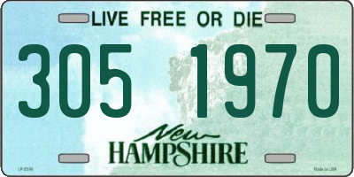 NH license plate 3051970