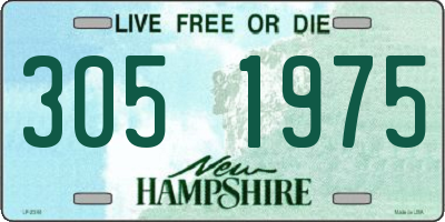 NH license plate 3051975