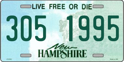 NH license plate 3051995