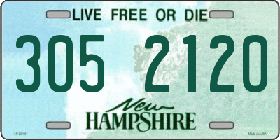 NH license plate 3052120