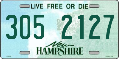 NH license plate 3052127