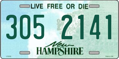 NH license plate 3052141