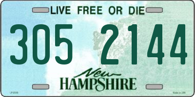 NH license plate 3052144