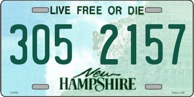 NH license plate 3052157