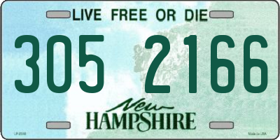 NH license plate 3052166