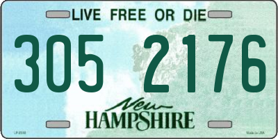 NH license plate 3052176
