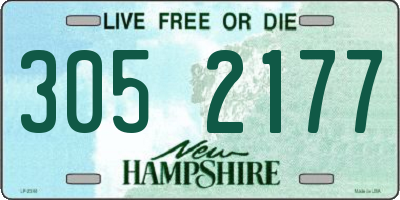 NH license plate 3052177