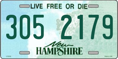 NH license plate 3052179