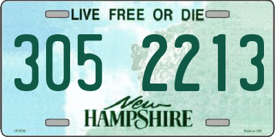 NH license plate 3052213