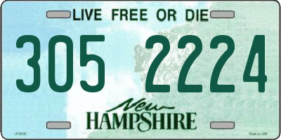 NH license plate 3052224