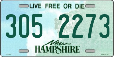NH license plate 3052273