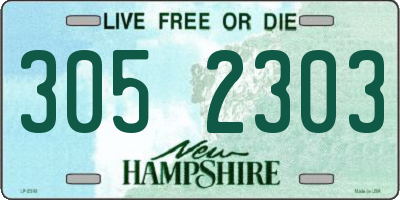 NH license plate 3052303