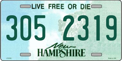 NH license plate 3052319