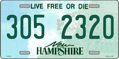 NH license plate 3052320