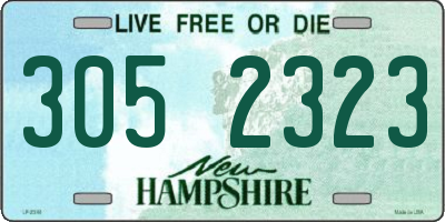 NH license plate 3052323