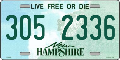 NH license plate 3052336