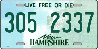 NH license plate 3052337
