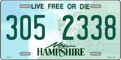 NH license plate 3052338