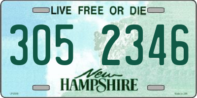 NH license plate 3052346