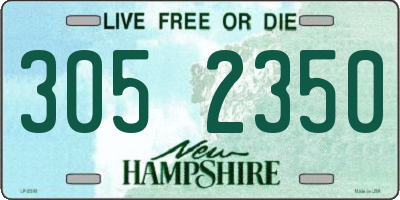 NH license plate 3052350