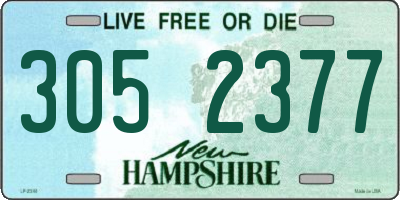 NH license plate 3052377