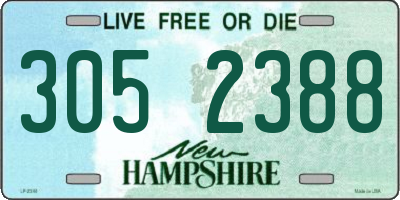 NH license plate 3052388