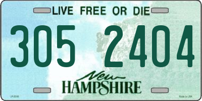 NH license plate 3052404