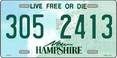 NH license plate 3052413