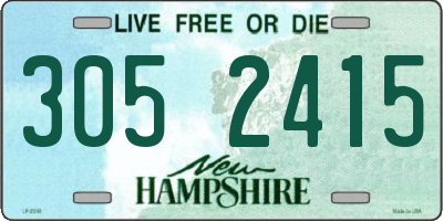 NH license plate 3052415