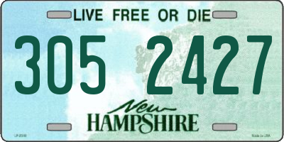 NH license plate 3052427
