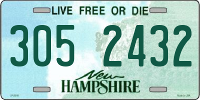 NH license plate 3052432