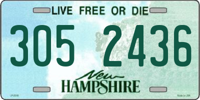 NH license plate 3052436
