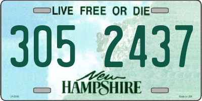 NH license plate 3052437