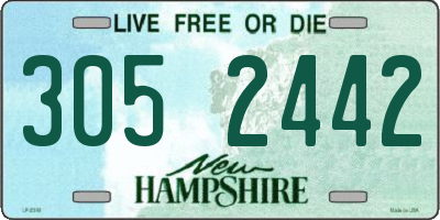 NH license plate 3052442