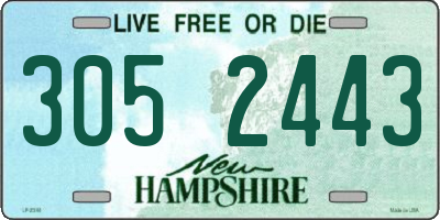 NH license plate 3052443